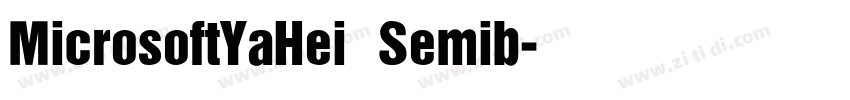 MicrosoftYaHei Semib字体转换